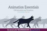 Animation Essentials-CSS Animations and Transitions.pdf · Animation Essentials CSS Animations and Transitions ... @keyframes black-to-white { 0% ... Animation Essentials/ CSS Animations