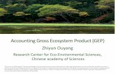 Accounting Gross Ecosystem Product (GEP) · Concept of GEP. Gross Ecosystem Product, GEP Gross Ecosystem Product (GEP) is the total value of final ecosystem goods and services supplied