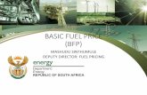 BASIC FUEL PRICE (BFP) - Department of Energy · basic fuel price (bfp) mashudu sinthumule deputy director: fuel pricing