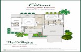 Citrus - The Villages · DESIGNER HOMES Quality Construction & Design Features The luxurious homes of our Designer Series combine high style and thoughtful planning. The results are