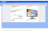 Philips LCD Monitor Electronic User s Manual · 'Reset' (Novo podešavanje) ... 98, 2000 XP i Vista operativnim ... (Universal Serial Bus)? O: Zamislite USB kao inteligentan utikač
