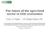 The future of the agro-food sector in CEE economies53013/Krijn+J... · Content • Characteristics of agri-food in CEE • New technologies: ICT • Can value be added, e.g. by meat