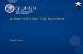 Advanced Blind SQL Injection - DEF CON CON 24/DEF CON 24 workshops/DEFCON-24... · Advanced Blind SQL Injection David Caissy. 24 About the instructor David Caissy • Web App Penetration