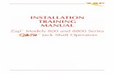 INSTALLATION TRAINING MANUAL - FarmTek · INSTALLATION TRAINING MANUAL Zap™ Models 800 and 8800 Series ™ Jack Shaft Operators