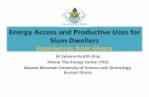 Experiences from Ghana - ESMAP · Experiences from Ghana Dr Sylvana RudithKing Fellow, The Energy Center (TEC) Kwame Nk hNkrumah Ui itUniversity of SiScience and Th lTechnology, ...