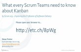 What every Scrum Teams need to know about Kanban · by Scrum.org –Improving the Profession of Software Delivery What every Scrum Teams need to know about Kanban ... •Scrum and