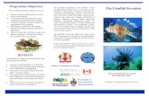 Programme Objectives The Lionfish Invasion - MICAF Brochure_printed version.pdf · In Jamaica, the Lionfish has no aggressive natural predators. They are fast growing and are able