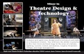 Theatre Design & Technology - Theatre and Dancetheatreanddance.wayne.edu/theatre/minor_design.pdf · Theatre Design & Technology Enhance and apply your design and/or technical craft