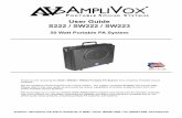 User Guide S222 / SW222 / SW223 - ampli.com · Before using this product, read the instruction manual for important safety information. Please retain this manual for future reference