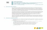 LPC5410x Data Sheet - nxp.com · 1. General description The LPC5410x are ARM Cortex-M4 based microcontrollers for embedded applications. These devices include an optional ARM Cortex-M0+
