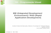 IDE (Integrated Development Environment) / RAD (Rapid ... · PHP, C++, HTML, Java Script e etc. ... Programando os Eventos ... Orientação a Objetos, IDE, RAD, Java, NetBeans Created