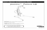 Jasmine™ Patient Lift - NSW Health · The Jasmine Patient Lift can be used with the standard swivel bar or an optional cradle attachment. The tilting cradle attachment enables a