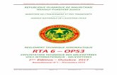 AGENCE NATIONALE DE L'AVIATION CIVILE - site.anac.mrsite.anac.mr/fr/images/pdf2018/dsa/RTA6OPS3Fr.pdf · RTA 6-OPS 3/ANAC/Mauritanie Edition : 01 Amendement : 01 Page 49/295 d) si