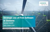 Strategic use of Free Software at Siemens · Unrestricted © Siemens AG 2016. Page 1 Sept 2, 2016 Karsten Gerloff / Siemens Corporate Technology Strategic use of Free Software at