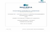 NAYARA ENERGY LIMITED · Refinery Site, 39 KM, Jamnagar-Okha Highway, Vadinar 361305, Gujarat, India T +91 2833 662982 4.7 EMD / BG of unsuccessful bidders shall be released after