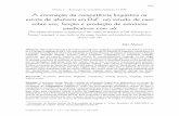 A encenação da competência linguística na escrita de ... · Pandaemonium, São Paulo, v. 16, n. 22, Dez/2013, p. 304-338 ... funções sintáticas e relações semânticas que