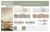 Damasco - Best Tile · Damasco A classic and versatile wall/floor combination. Glossy marbleized wall tiles create texture and interest. vision gris verde listels 2x10 beige/bronze