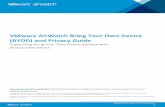 VMwareAirWatchBringYourOwnDevice (BYOD) andPrivacyGuide · Title: VMware AirWatch Bring Your Own Device (BYOD) and Privacy Guide Author: AirWatch Created Date: 6/11/2018 6:14:22 PM