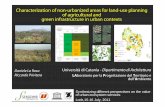 Characterization of non-urbanized areas for land-use planning of ... · Characterization of non-urbanized areas for land-use planning of agricultural and green infrastructure in urban