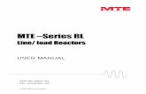 MTE –Series RL · MTE AC Line / Load Reactors User Manual Data subject to change without notice 3 of 32 INSTR-011 REL. 130218 Rev.004 See  for current data and CAD drawings