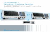 Oscilloscope - rohde-schwarz-usa.com · The Rohde & Schwarz oscilloscope + spectrum analyzer bundles offer you all the benefits of the wide range of applications and features of Rohde