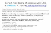 Cohortmonitoring&of&persons&with&NCD& in UNRWA:&A.&Seita ... · Cohortmonitoring&of&persons&with&NCD& in UNRWA:&A.&Seita( a.seita@unrwa.org)& 1 Tropical&Medicine&and&Internaonal&Health&