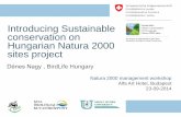 Introducing Sustainable conservation on Hungarian Natura ... · Introducing Sustainable conservation on Hungarian Natura 2000 ... Tasks of Sustainable conservation on Hungarian Natura