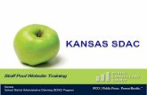 Staff Pool Website Training - KDHE · Staff Pool Website Training Kansas School District Administrative Claiming (SDAC) Program