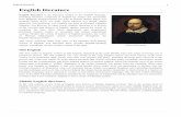 English literature - Weebly · English literature 1 ... (the oldest surviving text is ... the poet and dramatist Ben Jonson was the leading literary figure of the Jacobean era ...