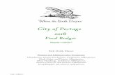 City of Portage 2018 · 1 The city of Portage will employ an objective, analytical process in estimating its annual revenue stream. 2 Annually, the City will evaluate the full cost