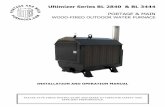 Ultimizer Series BL 2840 & BL 3444 - woodstoves.net and Main/Ultimizer Series... · ultimizer series bl 2840 & bl 3444 portage & main wood-fired outdoor water furnace installation