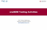 oneM2M Testing Activities - ETSI · ETSI IoT Week 2017 (3) nTests (end-to-end) functionality between 2 or more products nIt shows, from the user's viewpoint, that functionality is