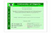 University of Nigeria Role of Training in Human... · UNIVERSITY OF NIGERIA, ... I cannot forget my Provincial Pastor, Pastor Peter ... In addition, Druker (1 978:273) also observed