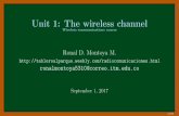 Unit 1: The wireless channel - Wireless communications course · piece-wise linear approximation to empirical measurements of dB power versus the log of distance. 4. and ˙measurements