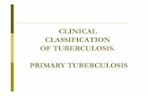 CLINICAL CLASSIFICATION OF TUBERCULOSIS. PRIMARY TUBERCULOSIS - USMFpneumoftiziologie.usmf.md/wp-content/blogs.dir/73/files/sites/73/... · Features of primary tuberculosis Primary