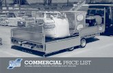 COMMERCIAL PRICE LIST - TH Jenkinson · commercial price list flatbed, general purpose, tipper and plant trailers