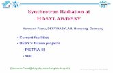 Synchrotron Radiation at HASYLAB/DESYphoton-science.desy.de/sites/site_photonscience/content/e62/e... · Synchrotron Radiation at HASYLAB/DESY ... • more than 2000 users per year