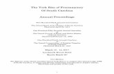 The York Rite of Freemasonry Of South Carolina Annual ... · The York Rite of Freemasonry Of South Carolina Annual Proceedings . Two Hundred Sixth Annual Convocation of The Grand
