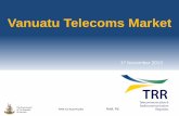 Vanuatu Telecoms Market Vanuatu Telecoms Market TVL Digicel Customers Can’l TelSat CNS eTech Hotspotzz Interchange Micoms Wavecom Yumi Konek Cafes …