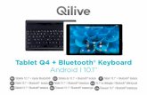 Tablet Q4 + Bluetooth® Keyboard Android I 10.1” · Tablet Q4 + Bluetooth® Keyboard Android I 10.1” FR Tablette 10.1” + clavier Bluetooth®ES Tableta de 10.1” + Bluetooth®