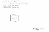 Cooling Distribution Unit (CDU) ACFD12-B, ACFD12-T · Installation Manual Cooling Distribution Unit (CDU) ACFD12-B, ACFD12-T 990-3125A-001 Publication Date: November 2014