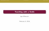 Teaching with a Smile PuzzlesCombinatoricsOther Topics Puzzles Examples Sudoku, Calcudoku (Kenken),