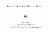 Monte Carlo Simulation technique - Indian Institute of ...iitg.ac.in/nwast2015/slides/sbs.pdf · Classical Monte Carlo: samples are drawn from a probability distribution, often the