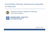 Ministry of Fiscal Policy Agency - ANUasiapacific.anu.edu.au/.../FKP...Fiscal-Policy-Poverty-Inequality.pdf · Fiscal Policy, Poverty, and Income Ineqqyuality in Indonesia Ministry