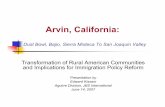 Arvin, Californiamigrationfiles.ucdavis.edu/uploads/cf/files/kissam.pdf · Arvin, California: Dust Bowl, Bajio, Sierra Mixteca To San Joaquin Valley ... initial Òyield ofÓ provisionally