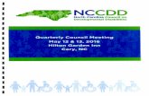 nccdd.org · NCCDD STAFF ON CALL JoAnn Toomey (919) 377-0440 - Hotel Front Desk NCCDD North Carolina Council on Developmental Disabilities