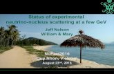 Status of experimental neutrino-nucleus scattering at a ...vietnam.in2p3.fr/2016/nufact/transparencies/2_tuesday/6_Nelson.pdf · NuFact2016 Scattering, Nelson 2 . State of the art