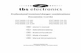 Manual usuario Inversor cargador TBS PSC1600-3500 · Professional inverter/charger combinations . Powersine Combi . PSC1600-12 60 PSC1800-24 35 PSC2000-12 80 PSC2500 24 50 PSC3000-12