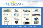 CATALOGUE 2018 · Equipment - APSCAN All prices exclude GST 5 STERILISATION Sterilisation Package • Novo B+ Autoclave • Ultrasonic Cleaner • Instrument cleaning brushes (Set