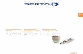 SERTO Katalog / Catalogue / Catalog V16 · 2016-03-11 · Schnellkupplungen Metall Messing, Edelstahl, Stahl Accouplements à fermeture rapide en métal Laiton, acier inoxydable,